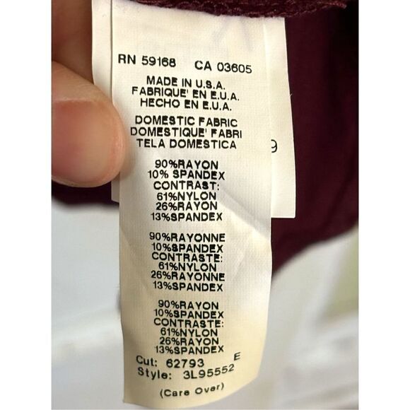 Karen Kane Women’s Large Lace Sleeve Trapeze Swing Dress • High Lo Hem Boat Neck - Picture 8 of 16